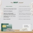 thumbnail image 4 of THREAD SPREAD 100% Organic Cotton California King Sheets - Percale Weave Cotton Sheets (4 PC, Floral Blue), Soft Cooling Hotel Printed Sheet Set, 4 of 7