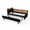 Black | with Trundle, variant on Tcbosik Upholstered Daybed with Wireless Charging and LED Lights, Twin Size Velvet Fabric Sofa Bed with Storage Headboard and 2 Drawers, Wood Bed Frame for Living Room, Guest Room, Black