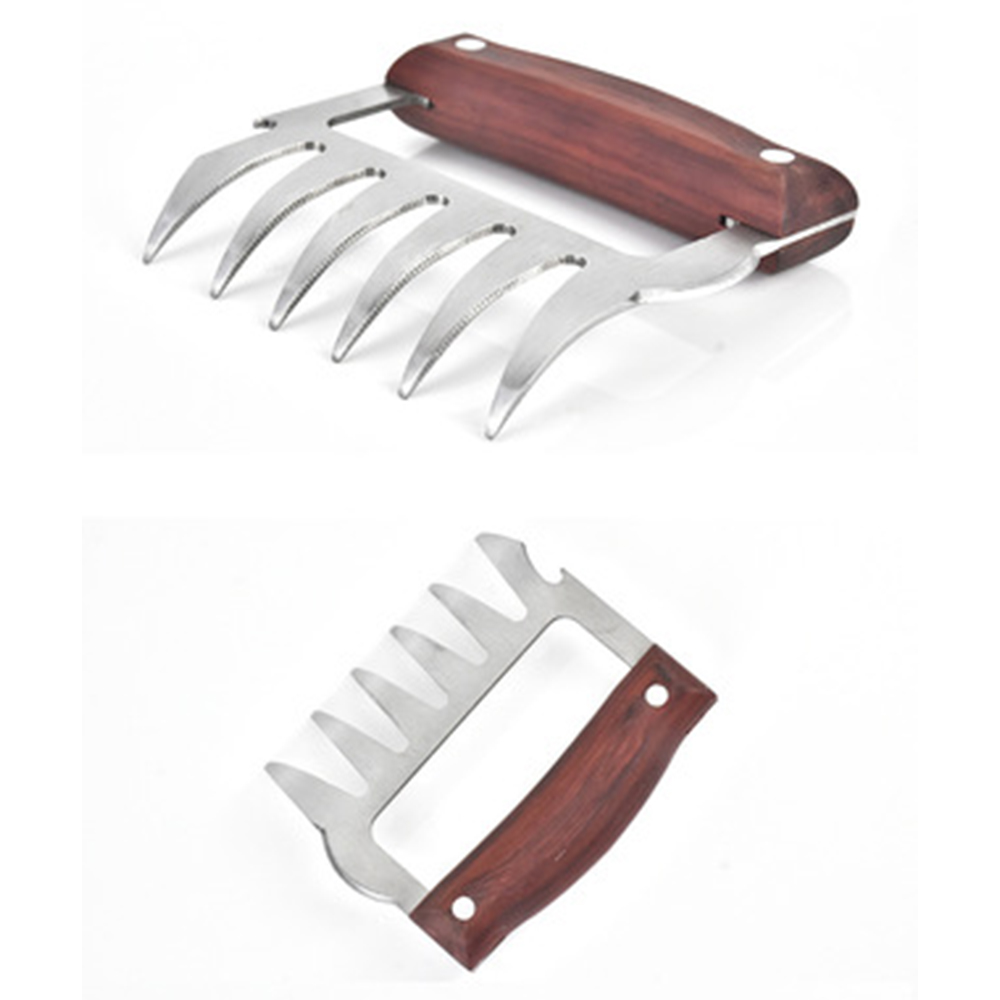 Meat Claws, Stainless Steel Meat Forks with Wooden Handle, Best Meat