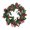 Green B, variant on Artificial Christmas Wreath Ring With Red Berries And Pinecones Plastic Home Door Decoration 13.4 Inch 1 Pack