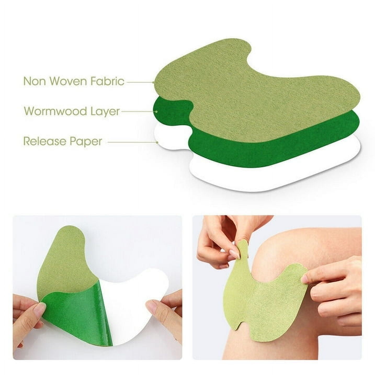 48PCS Original Well Knee Herbal Knee Pātch - Well Knee Plāster for Knee Support & Muscle Pain - Maximum Strength for a Temporary Relief - Adhesive Heat Pātches Made with Natural Herbs