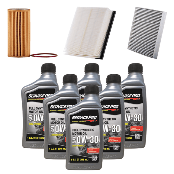 Fits: 2015 Audi A3 1.8L Complete Oil, Air & Cabin Filter Kit (0W-30)