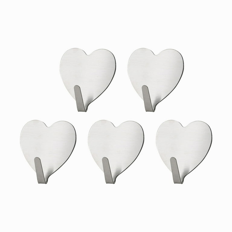 Sturdy Door Hanger Girl Heart Pink Love Stick Hook Peach Heart Stainless Steel Hook Heart Shape Stick Hook Soft Sister Room Decoration Hook Walmart