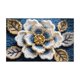 thumbnail image 2 of Alfombras de baño, alfombras para sala de estar, alfombra de área, alfombra de baño de lana sintética con diseño floral, alfombra de entrada suave de tierra de diatomeas, absorbente y de secado rápido, 2 of 6