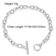 thumbnail image 4 of Pulseras con hebilla OT de acero inoxidable para hombre y mujer, joyería, regalos, pulsera de cadena de Color dorado y plateado, accesorios para fiesta, novedad de 2021, 4 of 5