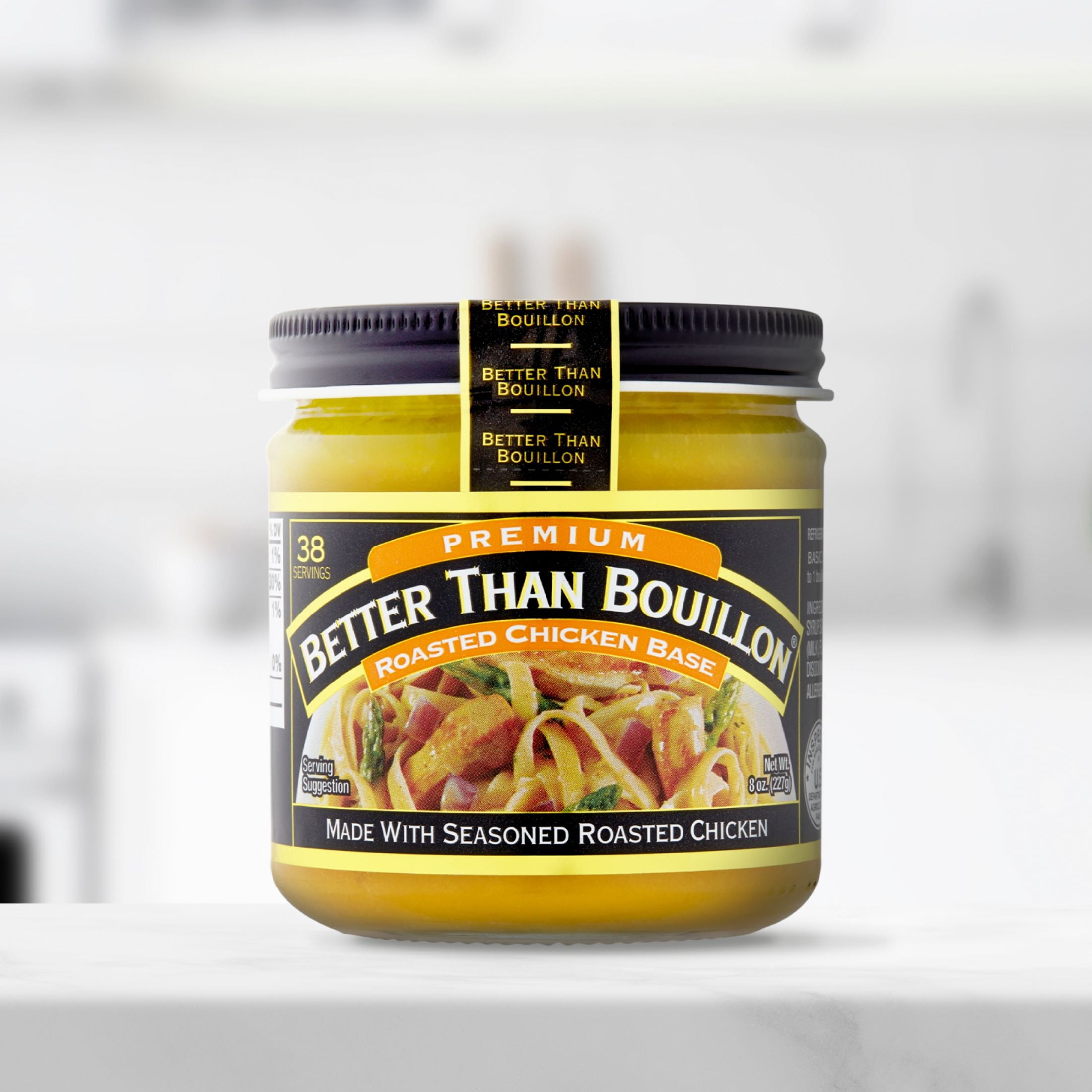 Better Than Bouillon Premium Roasted Chicken Base, Shelf-Stable, 8 oz Jar