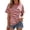 Red*, variant on MJDVSOL Women's T-Shirt Casual Short Sleeve Striped Tee Shirts Comfortable Basic Crew Neck Tops Everyday Wear Vacation Beach Tees