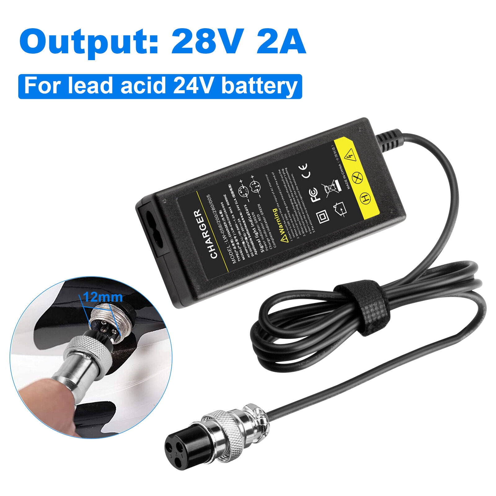 24V For Razor MX350 PR200 Dirt Rocket Electric Motocross Bike charger