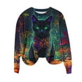 thumbnail image 6 of Fall Sweatshirts for Women Halloween Printed Loose Round Neck Sweatshirt Multicolor XXL, 6 of 6