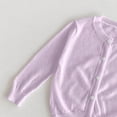 thumbnail image 5 of hengsof Girls Cotton Knit Cardigan Coat for 1-9 Years Old Sun Protection Long Sleeve Open Front Jacket Lightweight Comfortable, 5 of 7