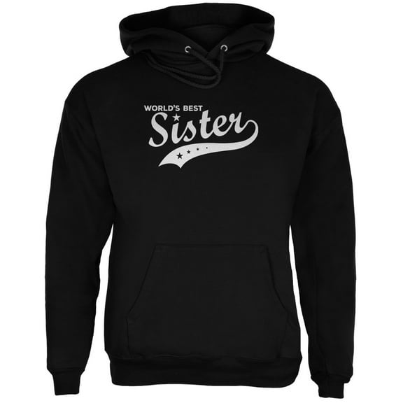World's Best Sister Black Adult Hoodie - Small