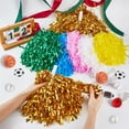 thumbnail image 3 of 1 Set 12Pcs 6 Styles Plastic Cheerleading Pom Poms Cheerleading Hand Flowers for Girls Mixed Color 280~300mm 2pcs/style, 3 of 6