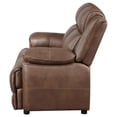thumbnail image 5 of Ellington Upholstered Padded Arm Loveseat Dark Brown, 5 of 11