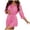 Hot Pink, variant on Womens Robe Soft Lightweight Solid Color Ice Silk Bathrobe Kimono Belt Bathrobe For Spa Hotel Maternity Gift