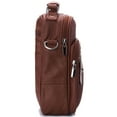 thumbnail image 4 of Leather Travel Bag Multipurpose Organizer Handbag Adjustable Strap Zippered Tote, 4 of 5