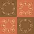 thumbnail image 1 of Ahgly Company Machine Washable Indoor Square Transitional Mahogany Brown Area Rugs, 5' Square, 1 of 7