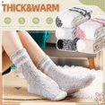 thumbnail image 2 of Holzlrgus Womens Fuzzy Socks Soft Cozy Fluffy Slipper Socks Winter Warm Plush Sleeping Christmas Socks, 2 of 6