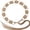 Khaki, variant on Womens Boho Braided Belt Western Cowgirl Flower Waist Belt for Dresses, Khaki, 190cm