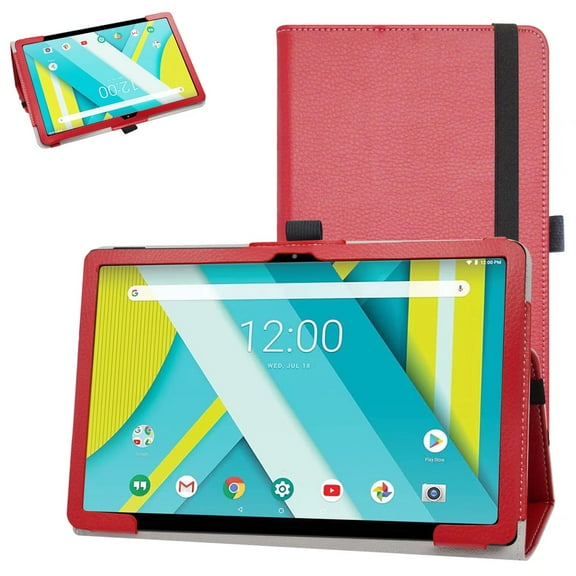 Labanema 10.36" VASTKING KingPad M10 Tablet Case, PU Leather Folio Stand Protective Case, Cover for 10.36" VASTKING KingPad M10 Tablet (Red)