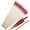 Red, variant on Wooden Archery Arrows with Turkey Fletching for Recurve Longbow Practice, Red