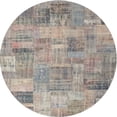 thumbnail image 1 of Ahgly Company Machine Washable Indoor Round Contemporary Tan Brown Area Rugs, 6' Round, 1 of 7