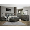thumbnail image 2 of Lexicon Davi Modern Wood Grain on Melamine Veneer Eastern King Bed in Gray, 2 of 6