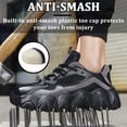 thumbnail image 3 of AUXDIQ Safety Trainers Men Women Steel Toe Cap Trainers Lightweight Work Shoes Comfy Industrial Sneakers Construction Work Boots, 3 of 6