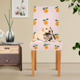 thumbnail image 4 of Yayeee 2 Pack Dining Chair Covers Stretch Parson Chairs Slipcovers Seat Protector, Cartoon Citrus, 4 of 6