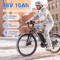 thumbnail image 2 of Xathquia 26" Electric Bike for Adults, 1500W Peak Ebike, 25MPH Electric Bicycle with 48V Removable Battery, 65 Miles Range, 7-Speed Mountain E-Bike, 2 of 8