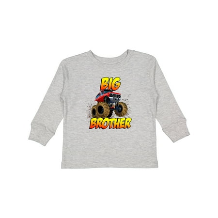 

Inktastic Big Brother Monster Truck Gift Toddler Boy Girl Long Sleeve T-Shirt