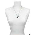 thumbnail image 3 of Delight Jewelry Resin Panda Bear Silvertone Script Initial Disc - I - Charm Necklace, 20"+3", 3 of 4