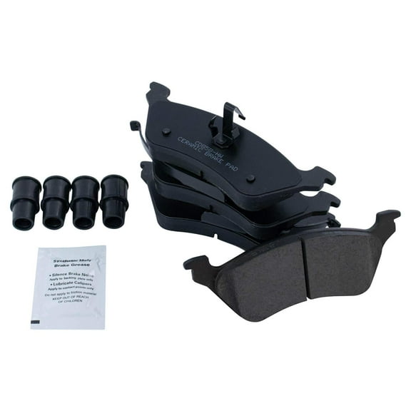 TRQ Disc Brake Pads Rear Posi Ceramic Set for 01-07 Chrysler Dodge New BFA73329