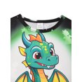 thumbnail image 6 of QEFJNO 3-10Y Kids Boys Pajamas Set 2 PCS Short Sleeve Top and Shorts Pants for Toddler Boys Dinosaur Pjs Summer, 6 of 13