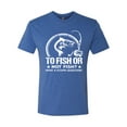 thumbnail image 2 of Wild Bobby, To Fish Or Not To Fish What A Stupid Question, Fishing, Men Premium Tri Blend Tee, Vintage Royal, Medium, 2 of 4