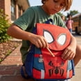thumbnail image 6 of Superhero Large Capacity School Bag Hero Spider Web Theme Student Rucksack for Secondary Primary Education Travel Hiking Camping Weekend Trip, 6 of 7