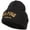 Black, variant on Golfing Veteran Embroidered Long Beanie - White OSFM