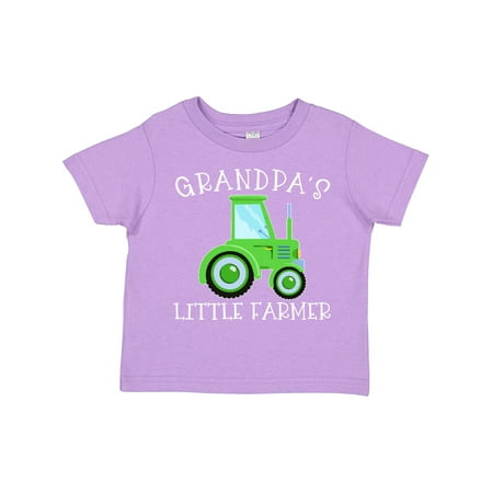 

Inktastic Grandpa s Little Farmer- Green Tractor Gift Toddler Boy or Toddler Girl T-Shirt