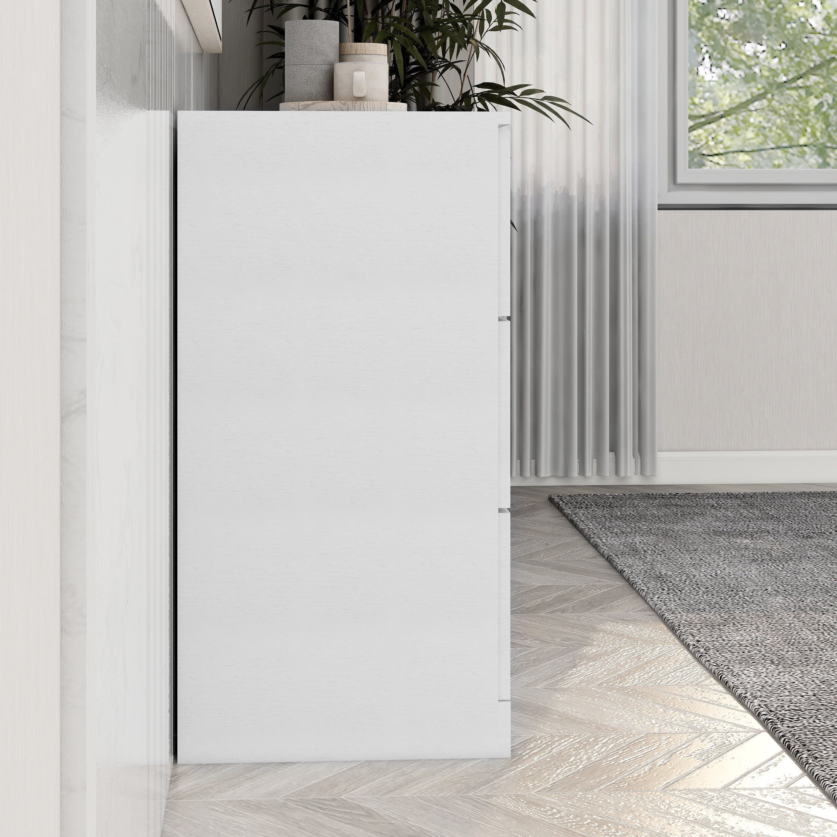 Yardi Yard Drawer Dresser, 6 Wooden Drawers Storage Dresser, Modern Chest of Drawer with Gold Handle, Bedroom, Living Room, White Yardi Yard Drawer Dresser, 6 Wooden Drawers Storage Dresser, Modern Chest of Drawer with Gold Handle, Bedroom, Living Room, White