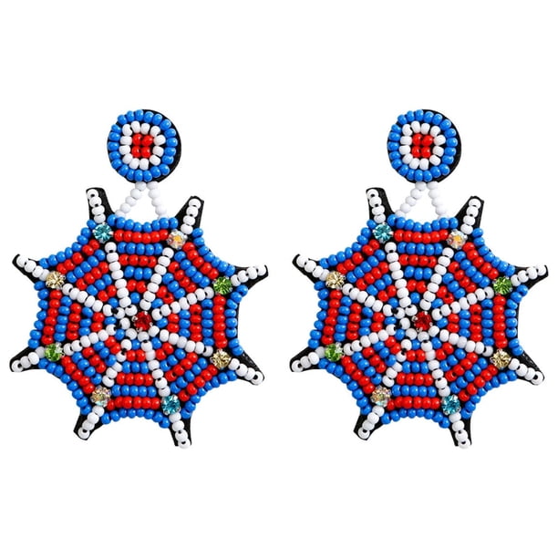 Pendientes colgantes con cuentas de fantasma de Halloween Halloween colorido Compre 2 y obtenga 3