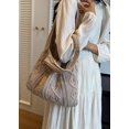 thumbnail image 2 of LHSHID Knitted Hobo Bag Women's Crocheted Shoulder Bag Large Handbags Tote Wool Woven Aesthetic Purse Top Handle Bag, 2 of 8
