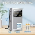 thumbnail image 4 of Greadio NOAA Weather Radio, AM/FM Battery Operated Transistor Portable Radio with Best Reception, 4 of 8