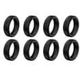 thumbnail image 1 of 1/4/8 Pcs Housse en Silicone pour Roues de Valise, Housse de Protection pour Roues de Valise, Garde-Roues, Accessoires pour Bagage Cabine, Housse de Roues pour Réduire le Bruit, Noir, 8 Pcs, 1 of 6