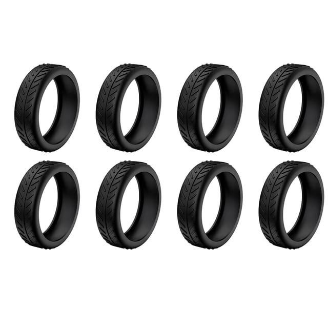 1/4/8 Pcs Housse en Silicone pour Roues de Valise, Housse de Protection pour Roues de Valise, Garde-Roues, Accessoires pour Bagage Cabine, Housse de Roues pour Réduire le Bruit, Noir, 8 Pcs