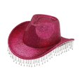 thumbnail image 2 of Segolike Cowboy Hat for Women Cowgirl Hat for Concerts Themed Party Wedding Birthday Gift Red, 2 of 8