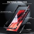thumbnail image 6 of JTCASES for Samsung Galaxy S21 Plus No Backplane Case, 360° Full Aluminum Bumper with Lock Tempered Glass Shockproof Double Sided Protection for Samsung S21 Plus (6.7" 2021), Red, 6 of 10