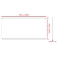 thumbnail image 3 of LiviNest Oversized Modern Wall Mirror: 60x30 Inch Large Rectangle Bathroom Mirror with Walnut Frame & Aluminum Border - Full-Length Decorative Mirror for Living Room Bedroom Entryway Vertical or Hori, 3 of 6