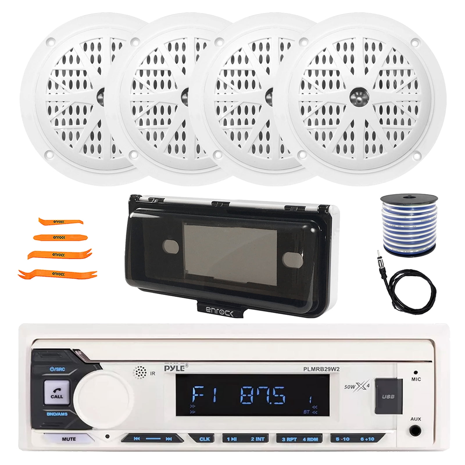 Clarion, Marine Bluetooth Digital Media Receiver, M608, 4-Zone