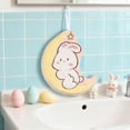 thumbnail image 2 of Yhmxh Cute Hand Towels Kitchen Towel, Bathroom Absorbent Hand Towels with Hanging Loop, Children Hand Towel Animals, Microfiber Coral Fleece Absorbent Hand Towel for Kitchen Bathroom Bedroom, 2 of 7
