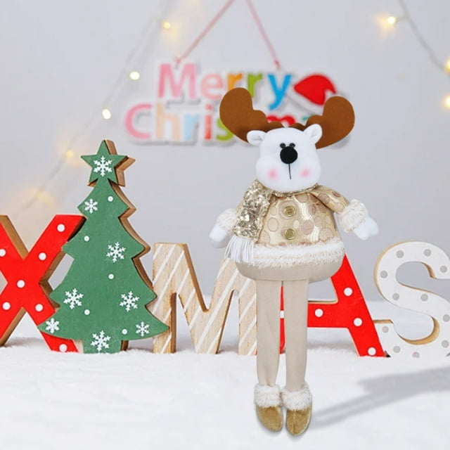 Regalos de Navidad Xihbxyly Mickey Papá Noel Muñeco de Nieve Ciervo Decoración de Ventanas
