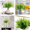 thumbnail image 4 of MAMOWEAR 12PCS Artificial Boston Fern Plants, UV Resistant Plastic Fake Plants Bushes Faux Shrubs Greenery for Hanging Planter Porch Garden Porch Window Box Home Decoration, 4 of 7